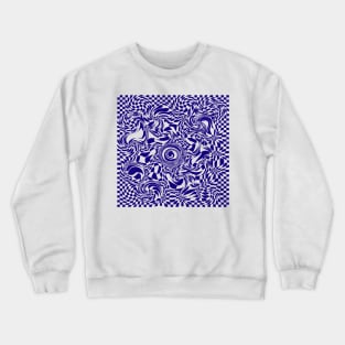 Optical illusion blue Crewneck Sweatshirt